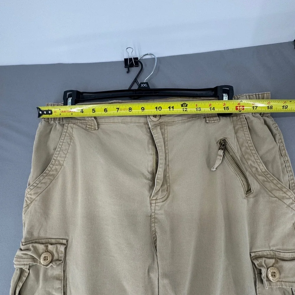 Vintage Mustway Cargo Pants Mens 36 Khaki Y2K Tactical Utility Gorpcore Baggy